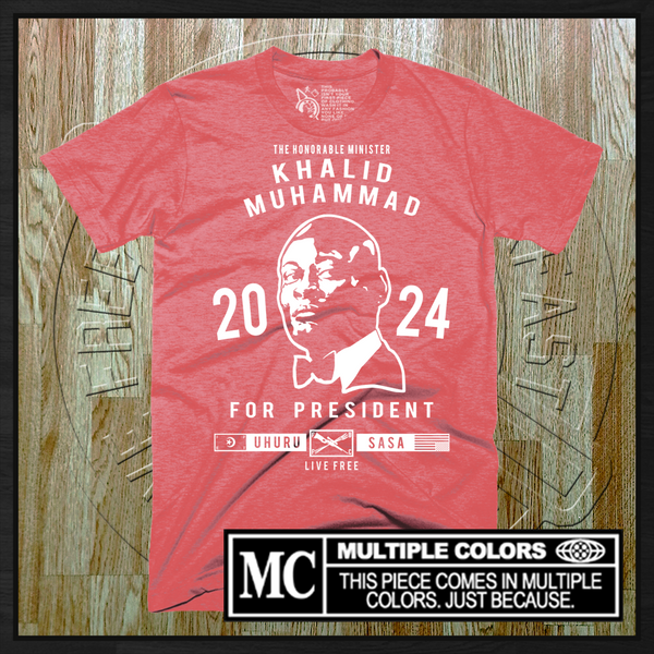 Khalid Muhammad for President (2024 Edition) T-Shirt
