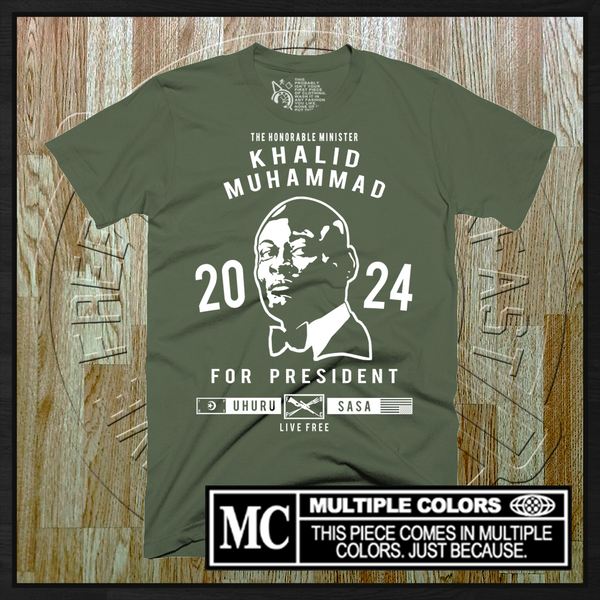 Khalid Muhammad for President (2024 Edition) T-Shirt